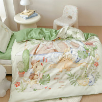 60s长绒棉幼儿园纯棉三件套午睡婴儿床儿童被套入园