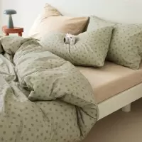 小碎花田园风四件套精梳棉女学生宿舍三件套纯棉床单床笠斜纹