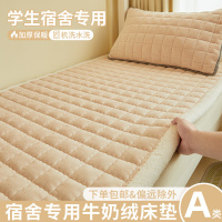 学生宿舍牛奶绒床垫软垫a类加厚珊瑚绒单人床褥冬季家用折叠垫子