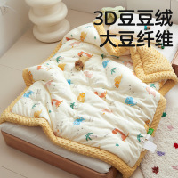 A类儿童卡通纯棉双层纱大豆被芯幼儿园宝宝单人午睡盖被秋冬棉被
