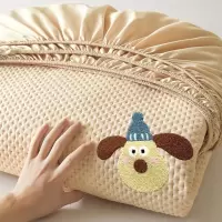 A类原棉磨毛毛巾绣夹棉床笠床垫保护罩儿童防尘套萌宠系列2