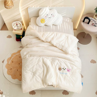 秋冬双面针织棉小熊儿童春秋被加厚保暖冬被宝幼儿园午睡单人盖被
