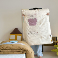 秋冬新款A类全棉双层纱卡通贴布绣山宁泰春秋冬被可机洗可机