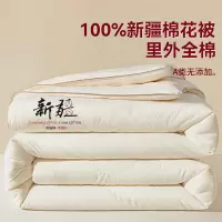 里外全棉100新疆棉花被子单人纯棉春秋被芯冬被棉被冬季加厚棉絮