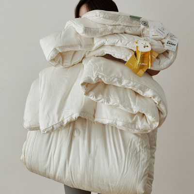 高档A类纯棉55%大豆纤维春秋被冬被被芯加厚保暖四季通用子母被子