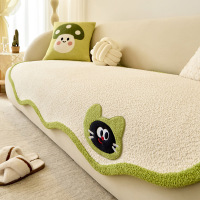 新款高级感异形不规则坐垫一片式四季通用雪尼尔防滑沙发垫巾