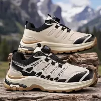 新款潮流秋季圆头百搭透气系带厚底舒适轻便纯色运动男鞋休闲鞋