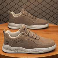 四季可穿新款男士低帮潮流舒适透气简约时尚纯色百搭休闲风板鞋