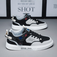 秋冬季男士新款韩版潮流百搭青年低帮板鞋透气经典拼色休闲鞋