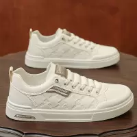 秋季纯色新款休闲日常百搭舒适平底小白鞋无系带舒适懒人潮流板鞋