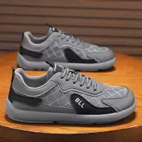 网格款秋季新款潮流百搭舒适透气简约时尚纯色百搭运动风平底板鞋