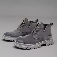 新款马丁靴男款潮流时尚工装靴复古高档高帮靴子男鞋