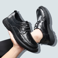 新款皮鞋男鞋真皮高端商务正装英伦休闲皮鞋男士软面温州鞋子