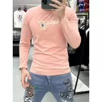 春秋季新款长袖T恤潮流时尚字母青年上衣修身体恤打底衫男装