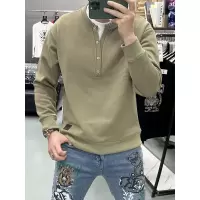 秋冬季新款纯色假两件卫衣男士宽松百搭休闲长袖上衣打底衫男