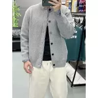 秋冬季复古百搭松弛感圆领开衫毛衣慵懒风假两件纽扣针织外套