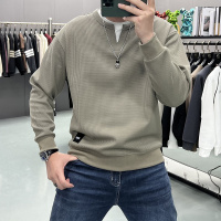 卫衣男士春秋季新款潮牌宽松圆领假两件长袖T恤装男生打底衫