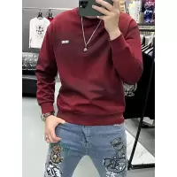 秋冬季新款长袖T恤男款内搭打底衫套头卫衣扎染圆领时尚上衣