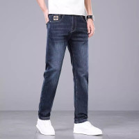新疆棉秋季新款牛仔裤男靓仔修身小脚裤潮牌男裤子弹力休闲裤子