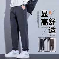 男士休闲裤秋季新款直筒宽松春秋季西裤运动裤锥形长裤子男款