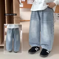 童酷男童秋款湖州织里童装韩版百搭中小童裤子休闲儿童牛仔裤
