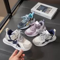 儿童运动鞋春秋新款男童运动鞋软底透气休闲鞋女童老爹鞋透气跑鞋