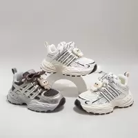 春秋新款透气儿童运动鞋休闲鞋男女童时尚透气老爹鞋运动鞋