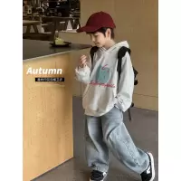 童酷男童秋款湖州织里童装洋气趣味水果印花连帽宽松儿童卫衣