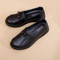 新款牛皮妈妈鞋四季女单鞋软底轻便中老年妈妈皮鞋