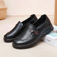 热卖中老年真皮女式单鞋软底舒适宽松耐穿女鞋