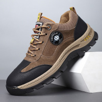 真皮登山鞋男春夏低帮新款防滑耐磨轻便透气户外爬山鞋专业徒步鞋