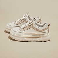 秋季小白鞋新款韩版ins潮女学生厚底增高板鞋休闲鞋街拍