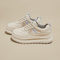 秋季新款小白鞋ins韩版女学生板鞋运动厚底增高休闲鞋