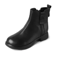 真皮厚底马丁靴女秋冬季新款英伦风百搭短筒复古软底棉靴