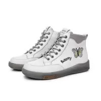 马丁靴女款25年新款短靴真皮秋冬高帮女小白鞋休闲百搭复古运动鞋