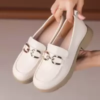 真皮中跟乐福鞋女春秋复古鞋子四季玛丽珍单鞋英伦小众小皮鞋