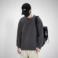 秋季卫衣男士圆领宽松套头无帽新款字母打底衫秋冬款长袖T恤