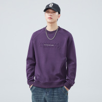 |早秋日系字母印花设计感男士圆领长袖打底款卫衣韩版套头