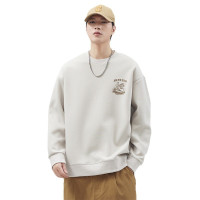 |早秋款潮牌圆领长袖卫衣男美式休闲新款宽松休闲百搭上衣