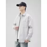 |港风可定制开衫修身设计感潮流休闲宽松版型长袖男青少年