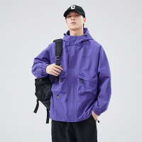 |山系连帽登山服外套男士美式工装夹克休闲冲锋衣春秋季款