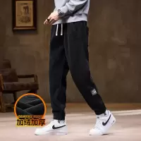 |冬季新款韩版潮流加厚男士休闲裤宽松休闲运动休闲裤男