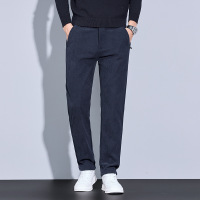|早秋冬男士灯芯绒休闲裤轻奢商务纯色潮流时尚小西裤直筒