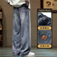 |秋季上新青年直筒裤子棉舒适透气系绳松紧腰休闲长裤男士