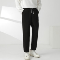 男装秋冬新款男士休闲裤男士直筒小脚韩版长裤通勤休闲裤