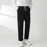 男装秋冬新款男士休闲裤男士直筒小脚韩版长裤通勤休闲裤