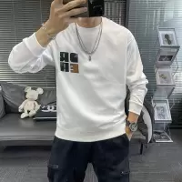 加绒新款卫衣男秋冬季圆领字母印花套头上衣男士潮ins长袖打底衫