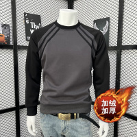 插肩袖卫衣男加绒加厚打底衫长袖T恤冬款新款冬秋季内搭体恤t