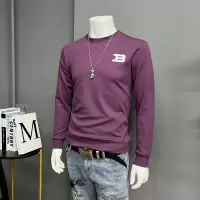 新款卫衣男士圆领套头时尚潮流打底衫上衣修身长袖T恤衫秋冬