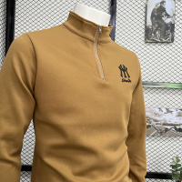 时尚卫衣男装打底衫体恤半高领半拉链字母休闲潮流长袖秋冬季新款